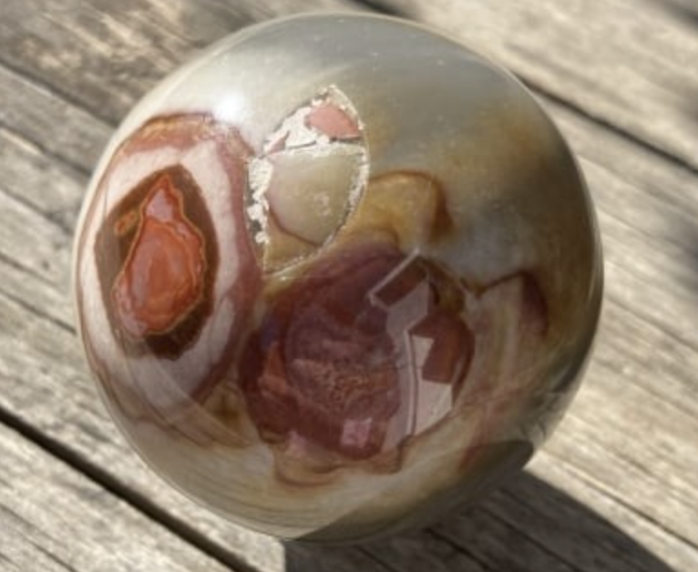 Polished Polychrome Jasper Sphere