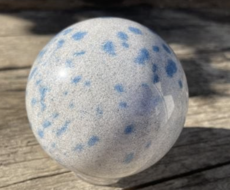 Blue Spinel Spotted Sphere