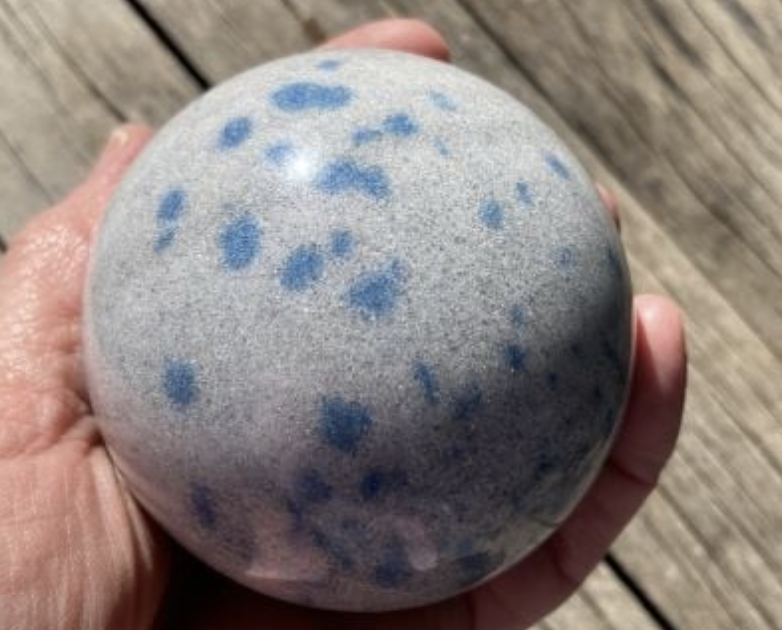 Blue Spinel Spotted Sphere