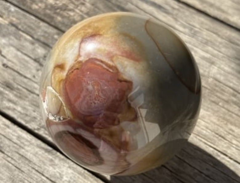 Polished Polychrome Jasper Sphere