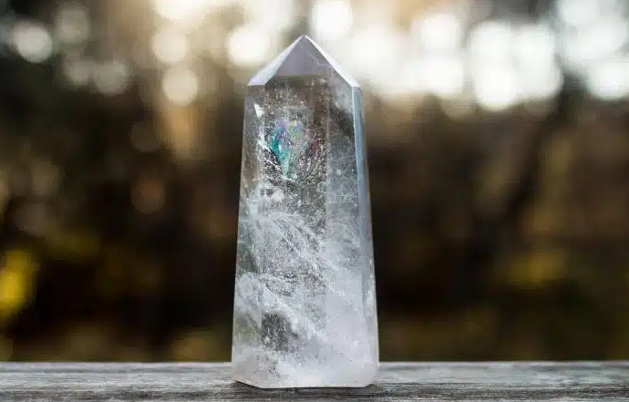 Long White Crystals