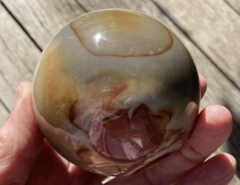 Polished Polychrome Jasper Sphere