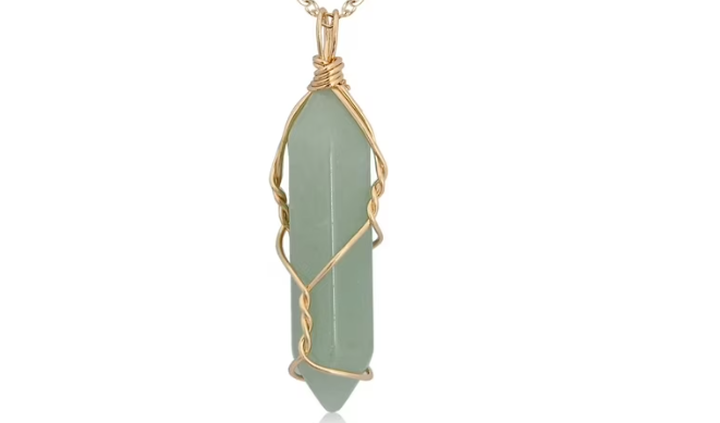 Green Aventurine Crystal Necklace