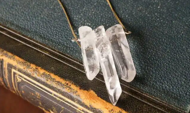 Clear Quartz Crystal Necklace